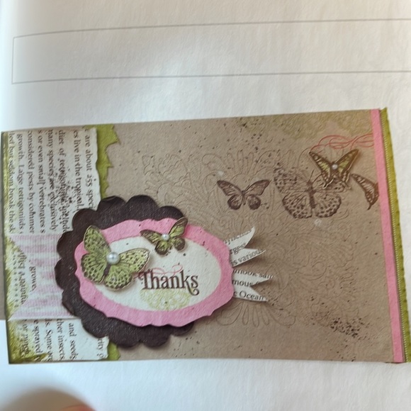 3/$15 NWOT Stampin' Up "Kindness Matters"  rubber stamps butterflies thanks lace - Picture 2 of 6